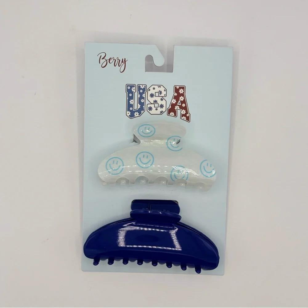 6 PC Berry Patriotic Hair Accessories Bundle NEW